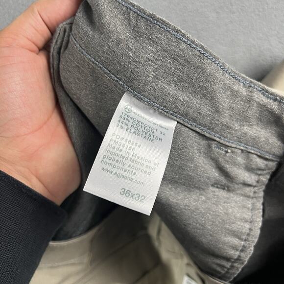 AG Adriano Goldschmied The Everett Jeans Mens 36X28 Beige Slim Straight Preppy - Picture 5 of 12